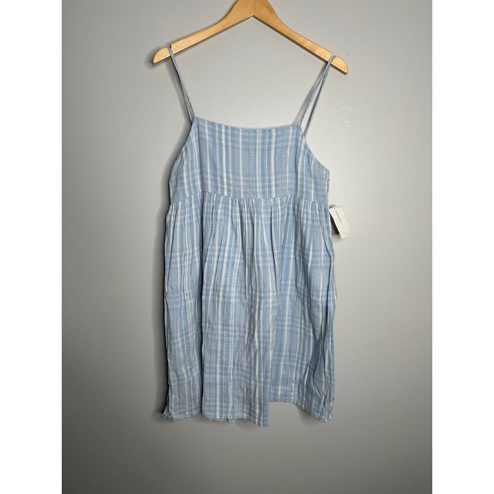 American Eagle Outfitters Blue Striped Mini Dress